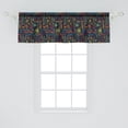 thumbnail image 2 of Ambesonne Modern Window Valance, Halloween Magic Symbols Art, 54" X 18", Multicolor, 2 of 3