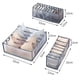 thumbnail image 3 of Organizador de armario de dormitorio para calcetines, caja de almacenamiento de ropa interior separada para el hogar, organizador de sujetadores de 7 rejillas, organizador de cajón plegable, nuevo, 3 of 4