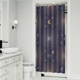 thumbnail image 2 of Cosmic Celestial Shower Curtain Gothic Sun Moon Star Print, Spiritual Witchy Night Sky Aesthetic Waterproof Fabric with Hooks, Astrology Pattern Bathroom Decor for Home or Spa, 2 of 5