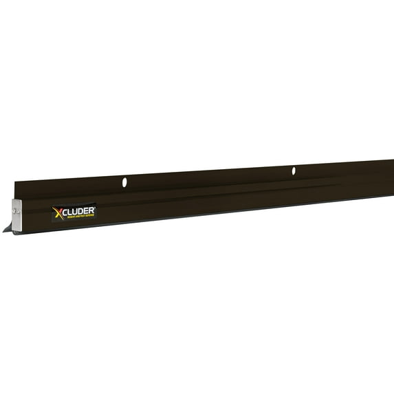 Xcluder 48" Low-Profile Rodent Proof Door Sweep, Dark Bronze; Stop Pests