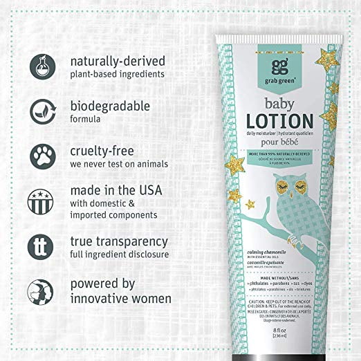 grab green baby lotion