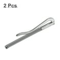 thumbnail image 5 of Uxcell 80mm Metal Slim Spring Wallet Cash Clip Bar Holder Clamp Silver 2 Count, 5 of 6