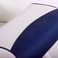 thumbnail image 4 of MSC Captain Seat, Sports Seats, Bucket Seats, with Flip up Seat Bolster, White/Blue, 4 of 5