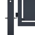 thumbnail image 2 of vidaXL Garden Gate Steel 100x125 cm Anthracite, 2 of 3