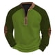 thumbnail image 2 of pstuiky camisas de manga larga para hombre, Sudadera con capucha y cuello redondo para hombre, estampado, manga larga Tops casuales para hombres l, 2 of 3