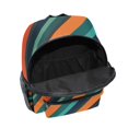 thumbnail image 6 of FORMRS School Backpack with Front Zippered Pocket 12" Student Travel Daypack, Retro Stripes, 6 of 6