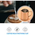 thumbnail image 3 of Jarra de acero inoxidable para espumar leche para macchiato, capuchino, latte art, incluido café con leche Arte, espumador de leche, 350 ml, 3 of 5