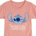 thumbnail image 3 of Disney - Lilo & Stitch - Pastel Cutie - Toddler & Youth Girls Short Sleeve Graphic T-Shirt, 3 of 5