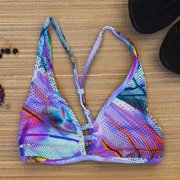 Brand New BREATHE Nylon Comfortable Stylish and Modern Bikini Top (Lavender, M)