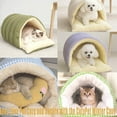 thumbnail image 7 of Pet Nest Mat, Removable and Washable Winter Closed-Off Cat Bed&nbsp;(Green), 7 of 7