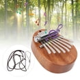 thumbnail image 4 of 8 Key Mini Kalimba, Finger Piano 8 Keys Finger Marimb Mini Thumb Piano  For Birthday, 4 of 8