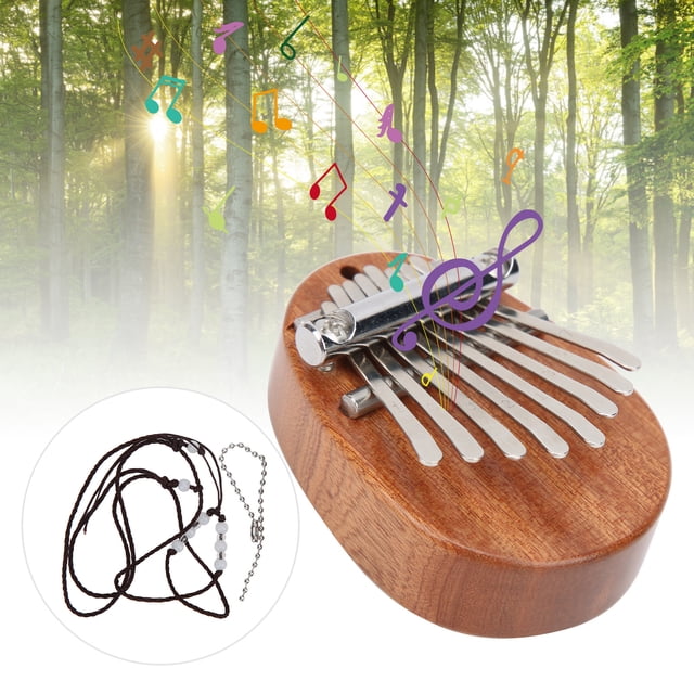 Mini Thumb Piano, 8 Key Kalimba Finger Harp Kalimba Pendant Toy For Kids Adult Beginners For Birthday