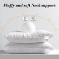 thumbnail image 3 of Hotel-Grade High Resilience Pillow, Super Soft Support for Side, Back, or Stomach Sleepers, Machine-Washable and Dust-Mite Resistant, 3 of 9