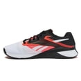 thumbnail image 3 of Zapatillas Reebok Nano X4 de cross training negras, blancas y naranjas, talle 10.5, 3 of 6