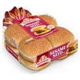 Brownberry Sesame Seeded Sandwich Buns, BBQ Size Rolls, 8 Buns, 16 oz