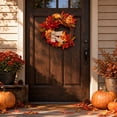 thumbnail image 4 of Fall Wreath,Halloween Wreath,Fall Wreaths For Front Door,Thanksgiving Wreaths,Autumn Pumpkin Wreaths,For Indoor Outdoor Thanksgiving Harvest Festival Celebrations, 4 of 7