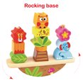 thumbnail image 3 of TOOKYLAND Wooden Animals Rocking Stacker - 13pcs Stacking Toy with Block Lacing String, Ages 2+, 3 of 9