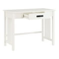 thumbnail image 6 of Sierra Writing Desk Engineered Wood in White Finish with Pull-Out Drawer, 6 of 9