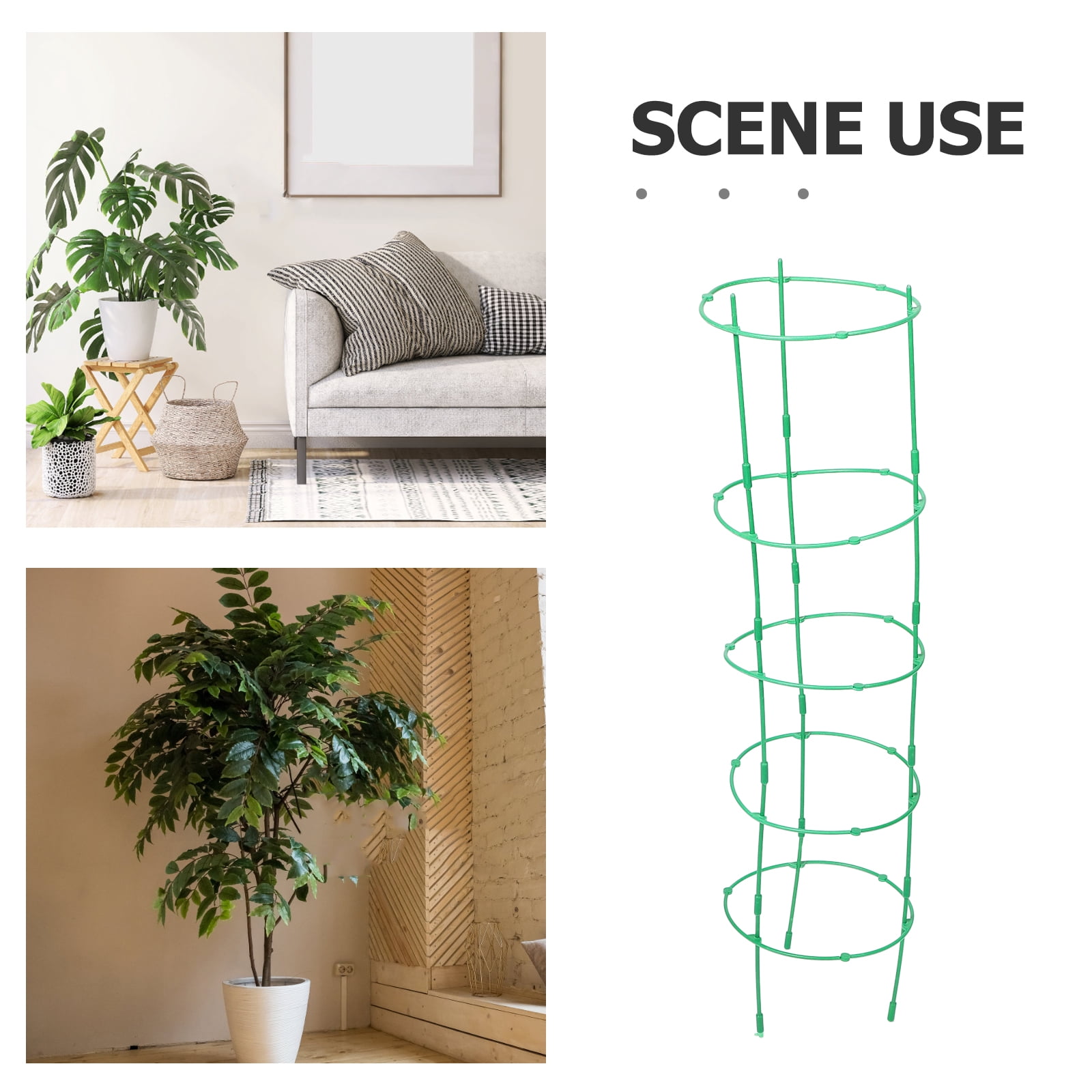6 Sets Garden Trellis Plant Support Cages Tomato Cages Stake Trellis for Vertical Climbing Plants Gardening