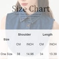 thumbnail image 3 of Willtoo Denim False Collar – the Layering Essential for Women, Denim False Collar for Women, False Collars for Ladies Denims, 3 of 4