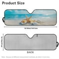 thumbnail image 6 of Uorisanigo Windshield Sunshade Car Sun Shade Heat Shield Sunshade Sun Visor Compatible with 2007-2024 Wrangler Rubicon Sahara TJ JK JKU 2 & 4 Door Beach Starfish for Outdoor Camping, 6 of 7