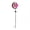 Red, variant on Solar Powered Windmill Stake Light Blue Outdoor Garden Decor Moon Shaped Decorative Light with Rotating Blades Weatherproof Iron Metal Lawn Light for Yard Patio