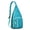 Greenish-blue-44, variant on Snow Penguin Lovers Sling Backpack - Winter Animal Print Crossbody Bag for Men & Women (Emperor Penguin Pattern, Durable Shoulder Pack)