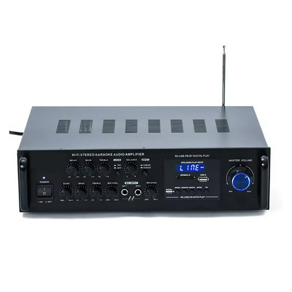 2.1 300W High Power SD USB FM Bluetooth Remote Control AV Amplifier Home Sound Amplifier