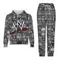 thumbnail image 5 of WWE Boys 2 Piece Tracksuit Athletic Sweatsuits Sets Hooded Sweatshirt And Jogger Sweatpants Clothing Sets for Kids, 5 of 8