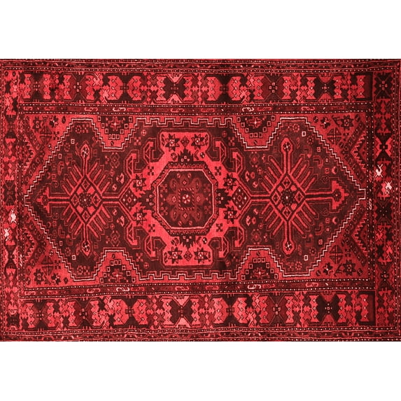Ahgly Company Indoor Rectangle Persian Red Traditional Area Rugs, 4' x 6'