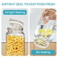 thumbnail image 2 of 78oz Airtight Glass Jars with Lids, Vtopmart 3 PCS Food Storage Canister, Square Mason Jar Containers, 2 of 7