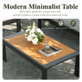 thumbnail image 3 of LayinSun Outdoor Aluminum Furniture Set with Coffee Table, Modern Patio Conversation Sets for Porch, Backyard, 3 of 9