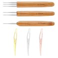 thumbnail image 2 of Yinanstore Lot de 3 Crochets Triples pour Tresses Outils de Maintenance - Multicolore, 0.75mm, 2 of 8