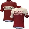 thumbnail image 2 of Camiseta de ciclismo para amantes de la Toscana, ropa de ciclismo roja, ropa de ciclismo de grava, camisetas de manga corta, 2 of 4