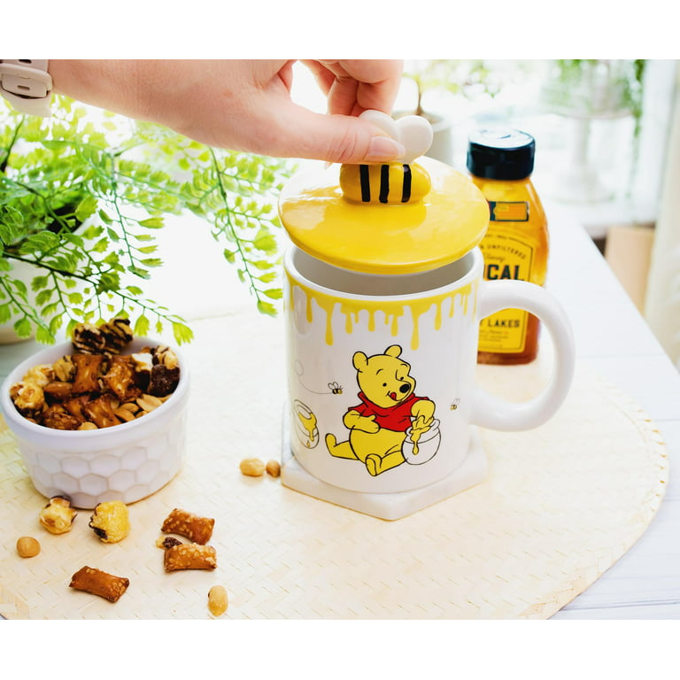 Silver Buffalo Disney Winnie the Pooh Hunny Pot Ceramic Snack Jar | 6  Inches Tall