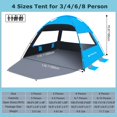 thumbnail image 2 of Carpa de playa Venustas UPF 50+ 300 x 300 x 180 cm, 5,3 kg, 2 of 7