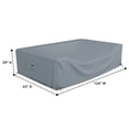 thumbnail image 6 of Covers & all Sectional Sofa Cover, Heavy duty 18 Oz Waterproof UV & Weather resistant, Outdoor Patio Couch Furniture Protector with Air Pockets & Drawstrings (124"L x 63"W x 29"H, Gray), 6 of 8