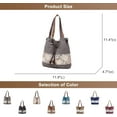 thumbnail image 5 of Bucket Bag for Womens Canvas Drawstring Handbags Purse Print Totes Hobos One Shoulder Bags, 5 of 7