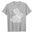 thumbnail image 6 of CAIXIA Easter Day Shirt Women Women T Shirts Cotton Rabbit Graphic Tees Round Neck Easter Gifts Short Sleeve Tshirts Tops, 6 of 6