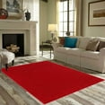 thumbnail image 2 of Ambiant Saturn Collection Pet Friendly Area Rugs Red - 7' Octagon, 2 of 4