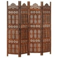 thumbnail image 6 of vidaXL Room Divider Folding Privacy Screen for Home Office Solid Wood Mango, 6 of 81