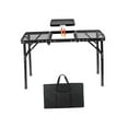 thumbnail image 2 of yotijay Folding Grill Table Adjustable Versatile Portable Metal Folding Picnic Table for M, 2 of 9