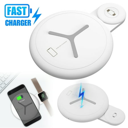 Tsv Wireless Charging Pad Portable 2 In 1 Qi Fast Wireless