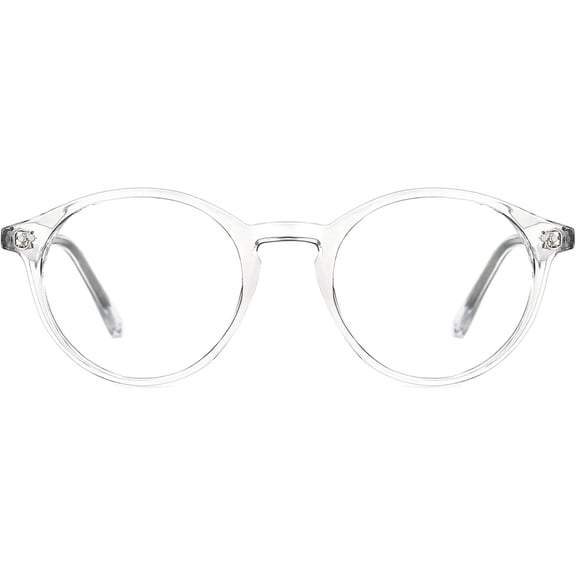 Blue Light Blocking Glasses Men Women Thick Round Rim Frame Eyeglasses