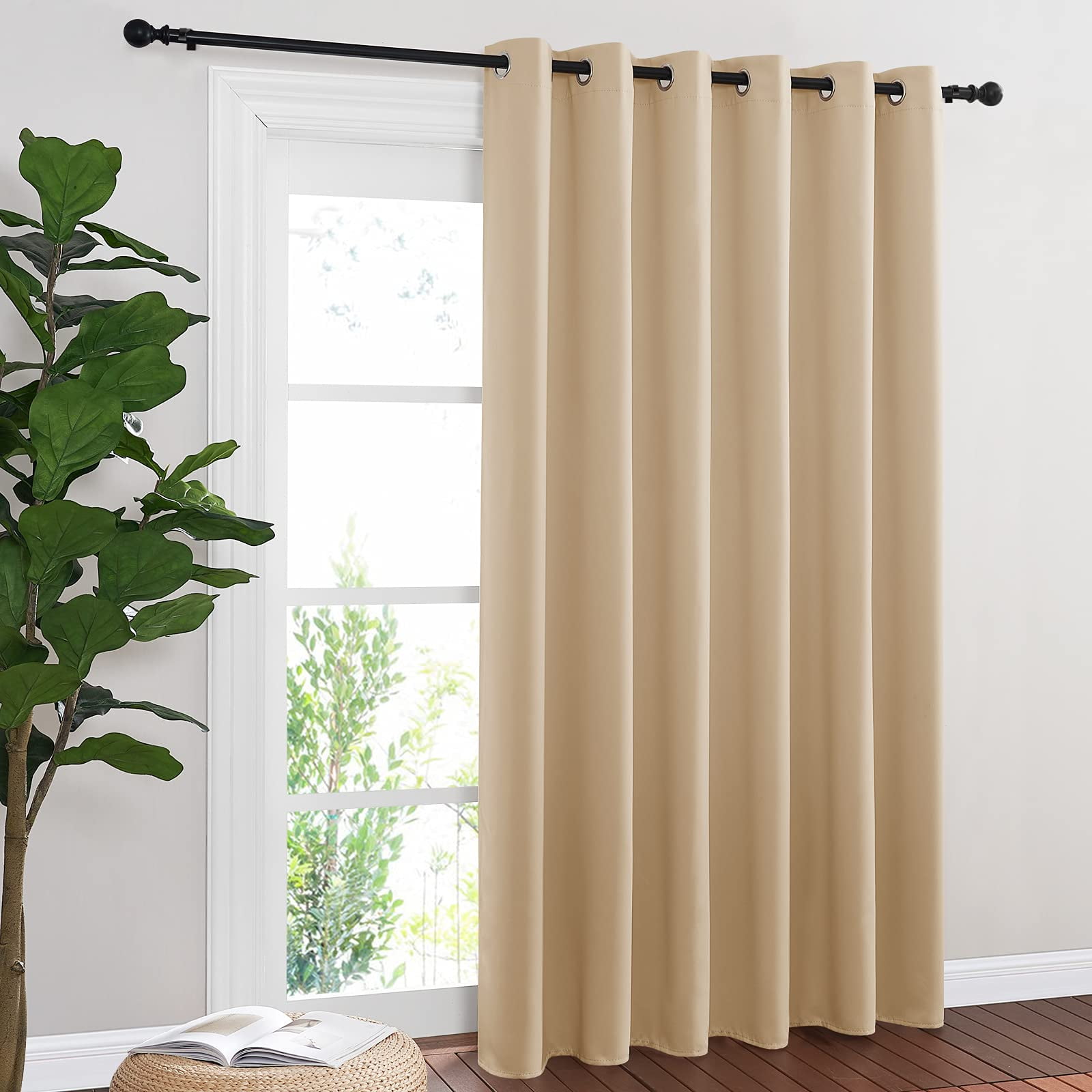 Sliding Door Blinds Window Treatment, Blackout Patio Door Curtain ...