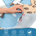 thumbnail image 5 of Yayeee Kitchen Curtains Tier Set of 2 Light Filtering 57"x24" Over Sink Window Panels, Milk and Cookies, 5 of 7