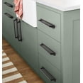 thumbnail image 3 of Goo-Ki 7.6''(192mm) Hole Centers Matte Black Cabinet Drawer Pulls with Backplate, Zinc Alloy Cabinet Handles for Dresser,Wardrobe,Cupboard,Cabinet Hardware,2 Pack, 3 of 6