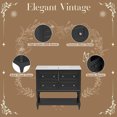 thumbnail image 3 of 36" Bathroom Vanity with Sink, Bathroom Vanities, FreeStanding Vanity Set with 4 Drawers, Solid Wood Frame Bathroom Cabinet (Black), 3 of 7