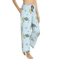 thumbnail image 2 of Uemuo Cartoon Turtle Pattern Women's Wide Leg Palazzo Lounge Pants with Pockets Light Weight Loose Comfy Casual Pajama Pants-X-Large, 2 of 9
