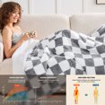 thumbnail image 4 of PMONPA Electric Heated Blanket for Adult, 51"x61" Soft Flannel Heating Blanket with 10 Heating Levels & 8 Hours Auto Off，Light Gray, 4 of 7